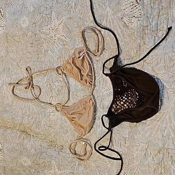 String bikini S tan top is C cup, brown bottom is size 4 VENUS - Picture 10 of 10